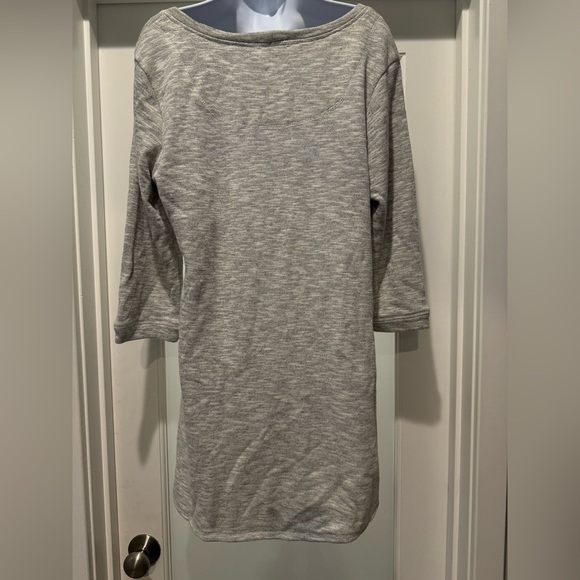 MAURICES Gray and Cream Lace Sheath Dress Size XL Casual Fun Athleisure Boho - Picture 5 of 13